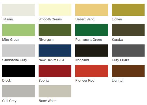 garage door colour options